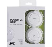 JVC HAS180 The Amazing On-Ear Headphones, White Powerful Bass NEW