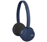 JVC HAS23WA Flats Bluetooth Headphones Fold Flat - Mic & 3 Button Remote (Blue)