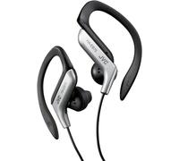 JVC HA-EB75 In-Ear Silver Sweat Resistant Sports Headphones with Adjustable Clip