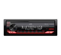 JVC KD-X280BT Bluetooth Car Stereo w/USB Port - AM/FM Radio, MP3 Player, High Contrast LCD, 50 Watts, Detachable Face Plate - Single DIN - 13-Band EQ