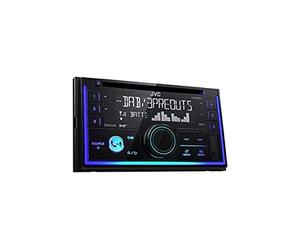 JVC KW-DB93BT Double DIN CD Receiver with Digital Radio (DAB+), Bluetooth Hands-Free Function and Audio Streaming Black