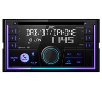 JVC Car Radio 2DIN, CD, USB, iPod, Bluetooth, Dab+, KW-DB95BT Black