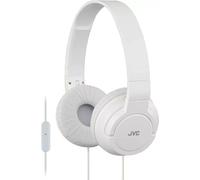 JVC Headphone Lightweight Flat Foldable On Ear Lightweight Foldable+Mic White