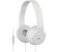 JVC Headphone Lightweight Flat Foldable On Ear Lightweight Foldable+Mic White