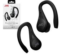 JVC Sport True HAEC25TB Wireless Earbuds, Lightweight and Compact, Long Life (up to 30 Hours), Sound with Neodymium Magnet, Water Resistance (IPX5), Black, Size S
