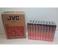 JVC SX High Performance E-180 Blank VHS Tape Cassettes x 10 Boxset New