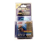 JVC VD-W14DU Mini DVD-RW Discs 5 PACK + DVD Lens Cleaner CAMCORDER HANDY CAM NEW