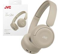 JVC HA-S59W-C Wireless Headphones with 50 Hour Battery, Soft Ear Pads, Foldable Design, Bluetooth 5.3, Multipoint, App EQ & Microphone - Matt Beige