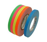 JVCC Gaff-Color-Pack Gaffers Tape Multi-Pack: 1/2 in. x 50 yds. 5 Rolls/Pack (Fluorescent Blue, Fl. Green, Fl. Orange, Fl. Pink, Fl. Yellow)