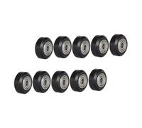 JVDDI 10 Pcs Bearing Wheel 3D Printed Timing Belt Pulley Groove Pulley Wheel 3D Printer Timing Belt Pulley Linear Bearing 3D Printer Wheels 3D Printer Pulley Wheel Pulleys Plastic Black