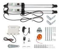JVDDI 2 PCS Dual Swing Gate Opener Heavy Duty Automatic Gate Opener Up To 880lbs 18ft Long Gate 80W Automatic Gate Opener Kit