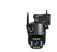 JVDDI Home Security Camera 8K Camera Outdoor 20X Zoom Four Lens Dual Screen Security Cam PTZ CCTV Monitor Auto Tracking Surveillance Camera(4K No Zoom No Card)