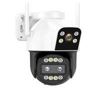 JVDDI Home Security Camera SIM Card 4G PTZ Dome Camera 4K 6MP HD 10X Zoom Outdoor Wireless CCTV Security Camera Two Way Audio P2P(WIFI Add 64G)