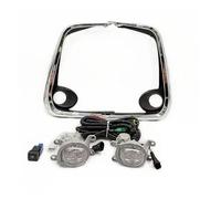 Jvdoipgd Fog Lights 1 Set For Toyota For Corolla For Altis 2019 2020 2021 2022 Front LED Fog Lights Lamp Chrome Trim With Harness Wiring Cover Grille FogLight(White full set)