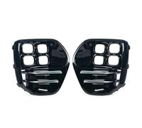 Jvdoipgd Fog Lights For KIA For Sportage For GT For LINE For MK4 2016 2017 2018 Fog Light Cover Frront Bumper FogLight FrameGrille Headlight Shade Bright Black FogLight(Left and Right)