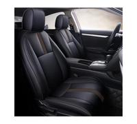 Jvdoipgd Protector Car Special Seat Covers 10th Generation Full Set Seat Cushion PU Leather Protect Cover For Civic 2016 2017 2018 2019 2020 2021 2022 2023(16-18 Black Coffee)