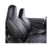 Jvdoipgd Protector For BENZ For Smart 453 For Fortwo 2015-2018 Custom Car Seat Cover Four Seasons Breathable Cushion Coration Interior Styling Accessories(Black 1)