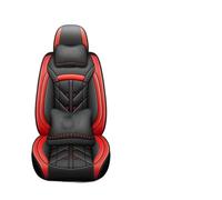 Jvdoipgd Protector For Fiat All Medels 500 500L 2007-2014 Punto Bravo Viaggio Freemoauto Universal Leather Car Seat Cover Accessories(Black Red pillow)