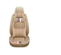 Jvdoipgd Protector For Hyundai All Models Solaris For Tucson 2016 For Sonata Ix25 For I30 Car-Styling Car Accessories General Leather Car Seat Cover(Beige pillow)