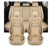 Jvdoipgd Protector Universal Leather Car Seat Cover For Chevrolet All Mols Cruze Captiva For Sonic For Spark Aveo For Blazer(Beige pillow)