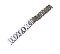 JVEIWAD 18mm 19mm 20mm 21mm 22MM 23mm 24mm Stainless Steel Strap Metal Watch Band Link Bracelet Watchband Polished Gold Silver Accessory(Silver,23mm)