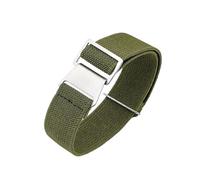 JVEIWAD 18mm 20mm 22mm 24mm Parachute Elastic Nylon Watch Band Men Outdoors Sport Wrist Strap Bracelet Accessories(Army green,24mm)