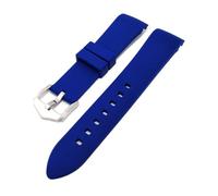 JVEIWAD 18mm 20mm 22mm 24mm Soft Silicone Strap Universal Elbow Arc Rubber Band Sport Waterproof Replacement Bracelet Watch Accessories(Blue,24mm)