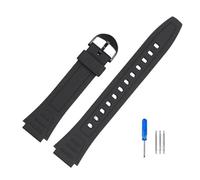 JVEIWAD 18mm Watch Bracelet Compatible With Casio G-Shock Strap W-800H W-217H AQ-S800W Resin Rubber Accessories Band