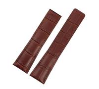 JVEIWAD 20/22/24mm Leather Watch Strap Compatible With TAG Heuer AQUARACER CARRERA Monaco F1 Bracelet Band Belt Wristband Accessories(Brown-no buckle,20mm)