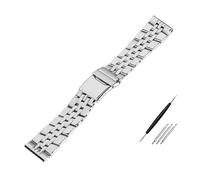 JVEIWAD 20mm 22mm 24mm 904 Stainless Steel Watch Strap Metal Watch Bands Compatible With Breitling Premier Avenger Super Ocean Wrist Bracelets(20mm)