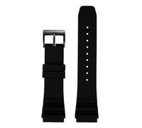 JVEIWAD 20mm 22mm Compatible With CASIO Swordfish Bill Gates Same Style MDV-106 MDV-107 MTP-VD01D Efr-303l Silicone Watch Strap Men's Bracelet(Black Black,22mm)