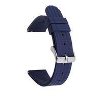 JVEIWAD 20mm 22mm Silicone Sport Strap Diving Waterproof Rubber Men Replacement Bracelet Band Watch Accessories For Seiko 007 With Pins(Blue with pins,20mm)