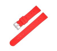 JVEIWAD 20mm 22mm Silicone Sport Strap Diving Waterproof Rubber Men Replacement Bracelet Band Watch Accessories For Seiko 007 With Pins(Red no pins,22mm)