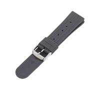 JVEIWAD 20mm 22mm Silicone Sport Strap Diving Waterproof Rubber Men Replacement Bracelet Belt Band Watch Accessories Compatible With Seiko 007 Black(Grey silver,22mm)