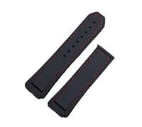 JVEIWAD 27x19mm Black Rubber Watchband Accessories Compatible With Strap Waterproof Convex With 22mm Fold Buckle For F1 Formula1 Wristband(Gold Buckle)