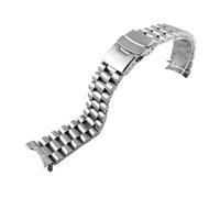 JVEIWAD 3 Styles Diving Steel Metal Strap Compatible With Casio Duro Mdv107-1A MDV106-1A Watch Wristband Bracelet Watchband Replacement Parts 22mm(3 beads silver-A)