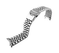 JVEIWAD 3 Styles Diving Steel Metal Strap Compatible With Casio Duro Mdv107-1A MDV106-1A Watch Wristband Bracelet Watchband Replacement Parts 22mm(5 beads silver)