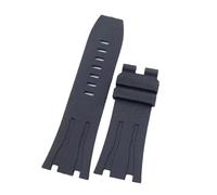JVEIWAD 30mm Multiple Colors Soft Rubber Silicone Watchband Watch Band Compatible With AP Strap 26400 44mm Case Compatible With Audemars And Piguet Belt(Granular black,Without Buckle)