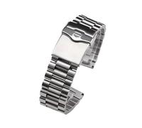 JVEIWAD 316L Stainless Steel Watchband 22mm 20mm Silver Solid Links Bracelet Compatible With Tag Heuer Carrera F1 Men Watch Straps(20mm)