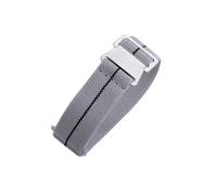 JVEIWAD 60s French Troops Parachute Bag Elastic Watch Strap 20mm 22mm Nylon Watchbands Man's Universal Smart Watch Fabric Wristband(Grey-Black Line,20mm)