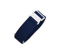 JVEIWAD 60s French Troops Parachute Bag Elastic Watch Strap 20mm 22mm Nylon Watchbands Man's Universal Smart Watch Fabric Wristband(Blue,22mm)