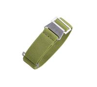 JVEIWAD 60s French Troops Parachute Bag Elastic Watch Strap 20mm 22mm Nylon Watchbands Man's Universal Smart Watch Fabric Wristband(Green,22mm)