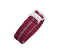 JVEIWAD 60s French Troops Parachute Bag Elastic Watch Strap 20mm 22mm Nylon Watchbands Man's Universal Smart Watch Fabric Wristband(Pink Sand,20mm)
