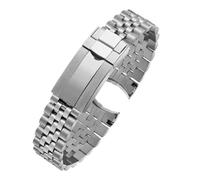 JVEIWAD 904L Steel Watch Band Compatible With Rolex Daytona Water Ghost Submariner Bracelet Solid Fine Adjustment Buckle 20mm 21mm With Tools(21mm)