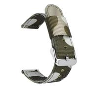 JVEIWAD Camo Nylon Strap 18/20/22/24mm Quick Release Camouflage Men Canvas Sport Replace Bracelet Watch Band Belt Accessories(Khaki camo 01,18mm)