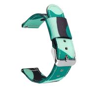 JVEIWAD Camo Nylon Strap 18/20/22/24mm Quick Release Camouflage Men Canvas Sport Replace Bracelet Watch Band Belt Accessories(Light green 01,22mm)