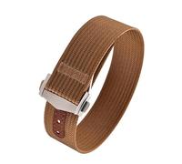 JVEIWAD Canvas Nylon Strap 20mm Compatible With Omega XCompatible With Swatch MoonSwatch Men Women Sport Folding Buckle WatchBand For Seiko Bracelet(Brown)