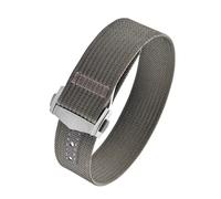 JVEIWAD Canvas Nylon Strap 20mm Compatible With Omega XCompatible With Swatch MoonSwatch Men Women Sport Folding Buckle WatchBand For Seiko Bracelet(Grey)