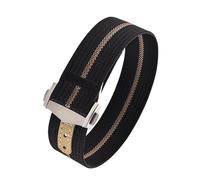 JVEIWAD Canvas Nylon Strap 20mm Compatible With Omega XCompatible With Swatch MoonSwatch Men Women Sport Folding Buckle WatchBand For Seiko Bracelet(Black Khaki)