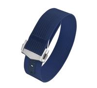 JVEIWAD Canvas Nylon Strap 20mm Compatible With Omega XCompatible With Swatch MoonSwatch Men Women Sport Folding Buckle WatchBand For Seiko Bracelet(Dark Blue)